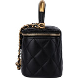 Chanel Quilted Lambskin Vanity Crossbody Bag
