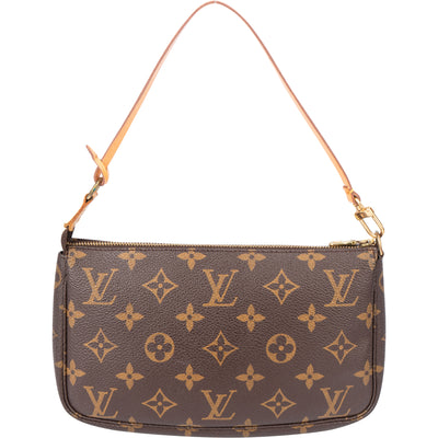 Louis Vuitton Canvas Monogram Pochette Accessoire Handbag