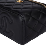 Chanel Quilted Lambskin Vanity Crossbody Bag