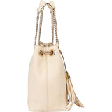 Gucci White Leather GG Soho Crossbody Bag