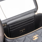 Chanel Quilted Lambskin Vanity Crossbody Bag