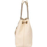 Gucci White Leather GG Soho Crossbody Bag