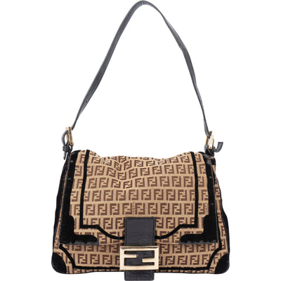 Fendi FF Monogram Limited Baguette Mamma Handbag