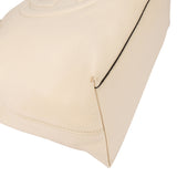 Gucci White Leather GG Soho Crossbody Bag