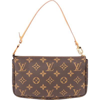 Louis Vuitton Canvas Monogram Pochette Accessoire Handbag