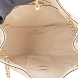 Gucci White Leather GG Soho Crossbody Bag