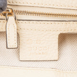 Gucci White Leather GG Soho Crossbody Bag