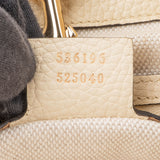 Gucci White Leather GG Soho Crossbody Bag