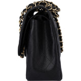 Chanel Quilted Caviar Leather Jumbo Double Flap Crossbody Bag