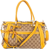 Gucci GG Monogram Bamboo Handbag