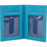 Prada Blue Nylon Triangle Cardholder