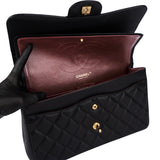 Chanel Quilted Caviar Leather Jumbo Double Flap Crossbody Bag