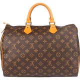 Louis Vuitton Canvas Monogram Speedy 35 Handbag