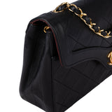 Chanel Quilted Lambskin 24K Gold Single Flap Crossbody Bag