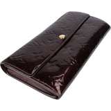 Louis Vuitton Vernis Monogram Amarante Sarah Wallet