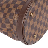 Louis Vuitton Damier Ebene Monogram Bucket PM Shoulder Bag