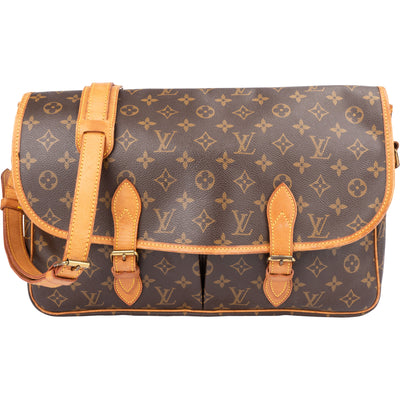 Louis Vuitton Canvas Monogram Gibeciere Crossbody Bag