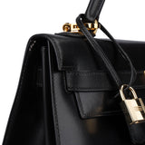 Hermès Black Boxcalf Kelly 32 Handbag