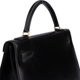 Hermès Black Boxcalf Kelly 32 Handbag