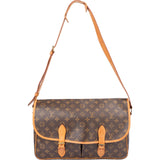 Louis Vuitton Canvas Monogram Gibeciere Crossbody Bag