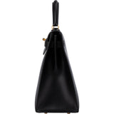 Hermès Black Boxcalf Kelly 32 Handbag