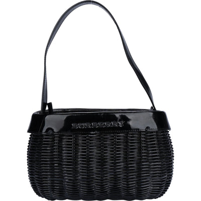 Burberry Wicker Basket Shoulder Bag - vintageandkickz