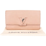 Louis Vuitton Pink Leather Capucines Wallet