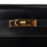 Hermès Black Boxcalf Kelly 32 Handbag
