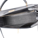 Hermès Black Boxcalf Kelly 32 Handbag