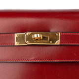 Hermès Bordeaux Boxcalf Kelly 32 Handbag