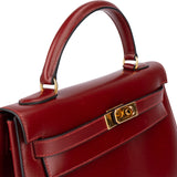 Hermès Bordeaux Boxcalf Kelly 32 Handbag