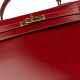 Hermès Bordeaux Boxcalf Kelly 32 Handbag