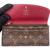 Louis Vuitton Canvas Monogram Emilie Wallet