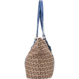Fendi FF Monogram Zucchino Shopper Bag