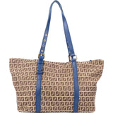 Fendi FF Monogram Zucchino Shopper Bag