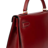 Hermès Bordeaux Boxcalf Kelly 32 Handbag
