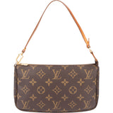 Louis Vuitton Canvas Monogram Pochette Accessoire Handbag