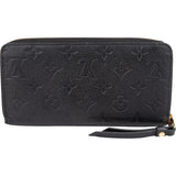Louis Vuitton Leather Empreinte Monogram Zippy Wallet