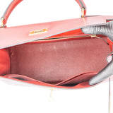 Hermès Bordeaux Boxcalf Kelly 32 Handbag