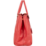 Prada Red Saffiano Leather Galleria Handbag