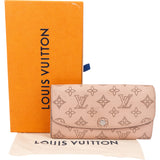 Louis Vuitton Pink Leather Mahina Wallet