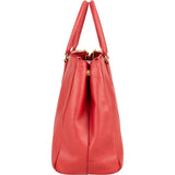 Prada Red Saffiano Leather Galleria Handbag