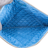 Chanel Quilted Bicolor Leather CC Clutch