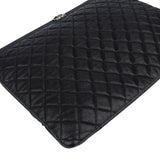 Chanel Quilted Caviar Leather CC Boy Clutch