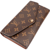 Louis Vuitton Canvas Monogram Sarah Wallet