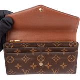 Louis Vuitton Canvas Monogram Sarah Wallet
