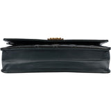 Chanel Quilted Dark Green Patent Leather Boy Wallet On Chain Crossbody Bag