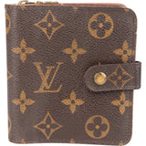 Louis Vuitton Canvas Monogram Clip Wallet