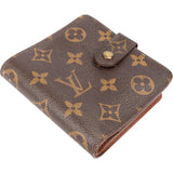 Louis Vuitton Canvas Monogram Clip Wallet