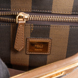 Fendi Brown Leather Peekaboo Handbag - vintageandkickz
